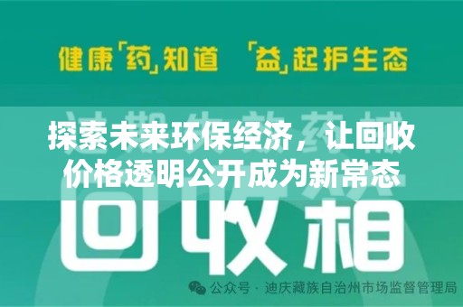 乌鲁木齐探索未来环保经济，让回收价格透明公开成为新常态